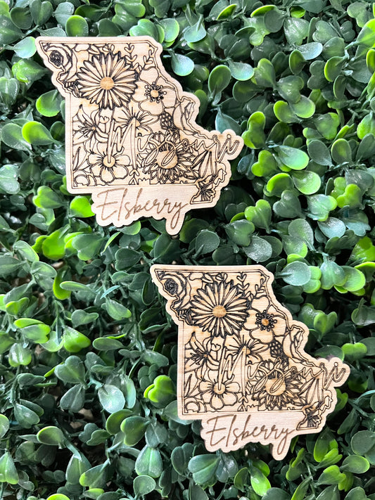 Elsberry Magnet | Wooden | Laser Engraved