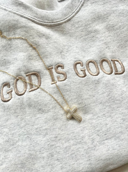 Bubble Cross Necklace