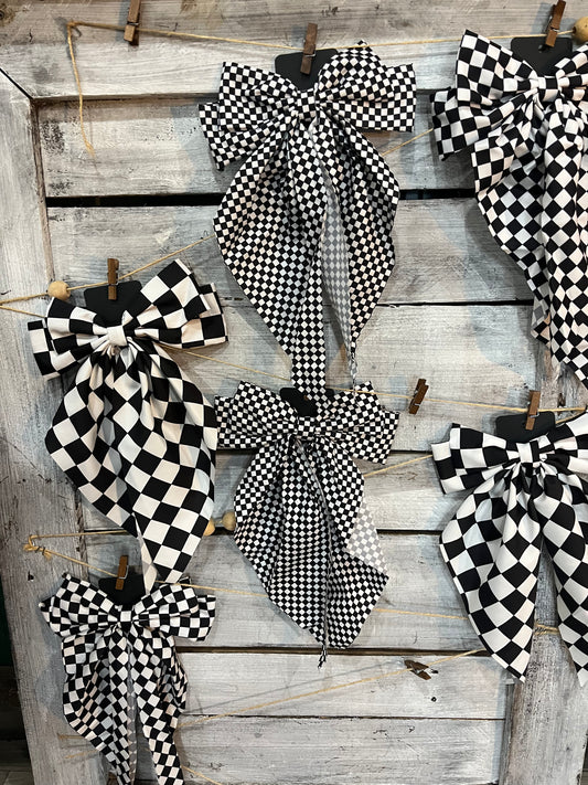 Checkered Spring Hair Clip