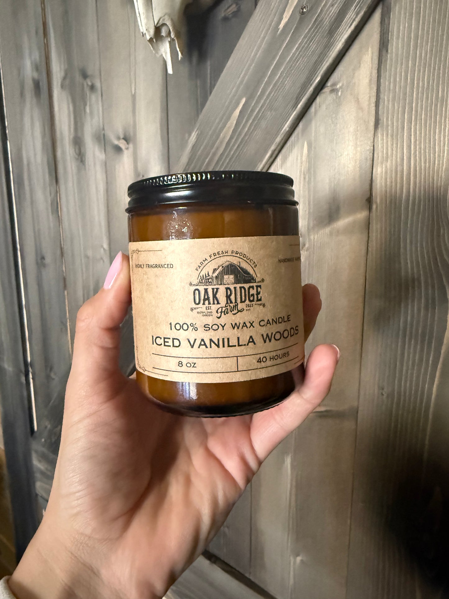 Soy Wax Candles | 8 oz 100% Soy Wax Candles | Oak Ridge Farm