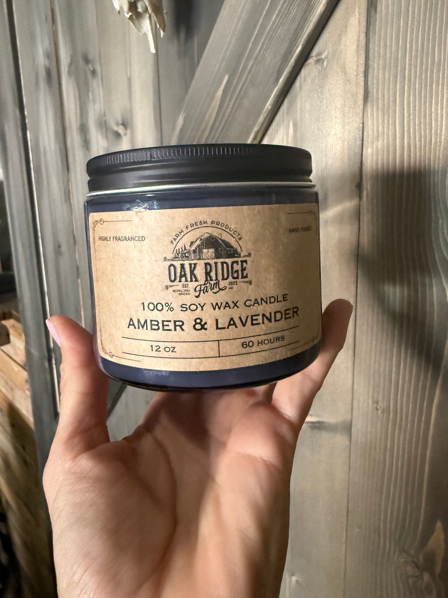 Soy Wax Candles | 12 oz 100% Soy Wax Candles | Oak Ridge Farm