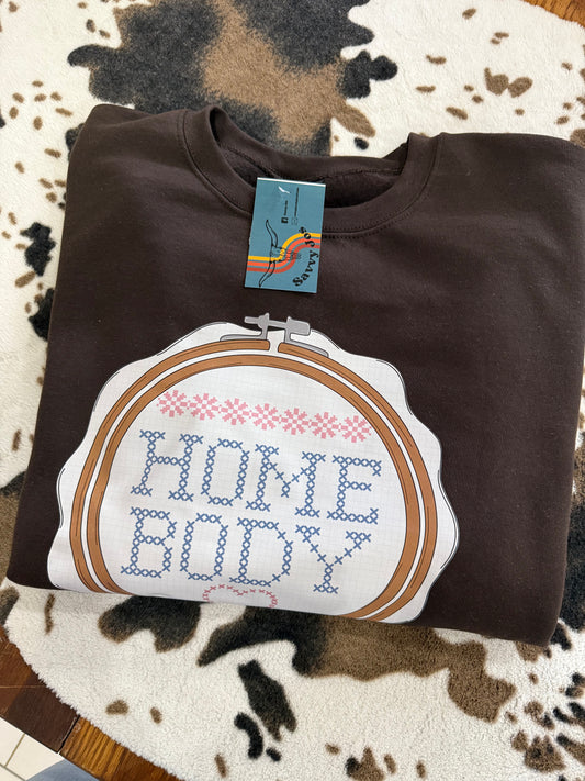 Home Body Sweatshirt | Brown | Savvy Jo