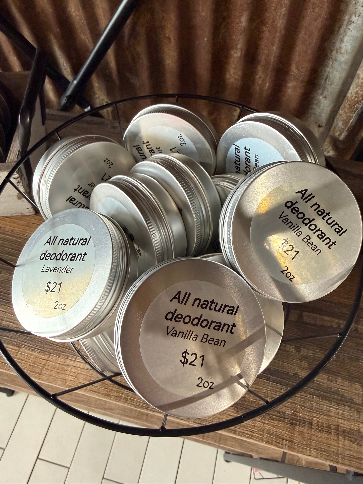 All Natural Deodorant