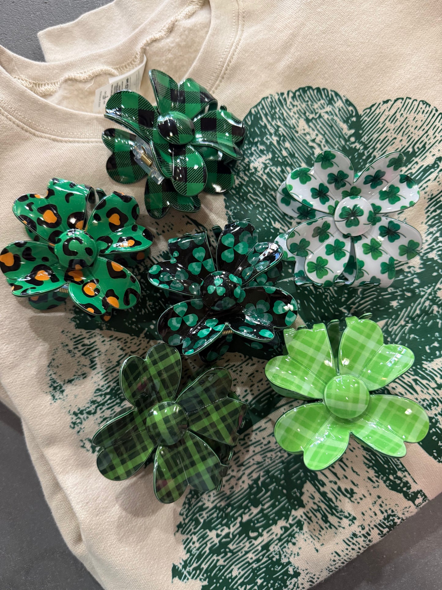 St. Patrick's Day Hair Clips