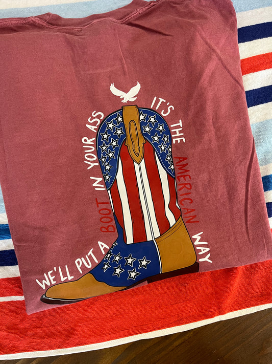 Brought To You Courtest of the Red, White & Blue Tee | Savvy Jos