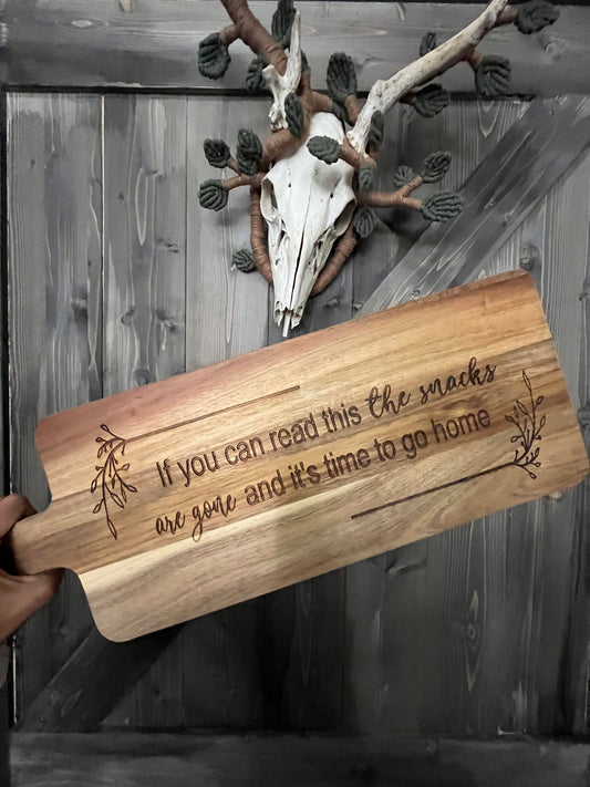 Snack Board- If you can read this the snacks are gone and it's time to go home