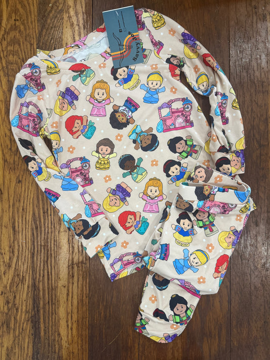 2 Piece Princess Bamboo Pajama Set | Savvy Jo