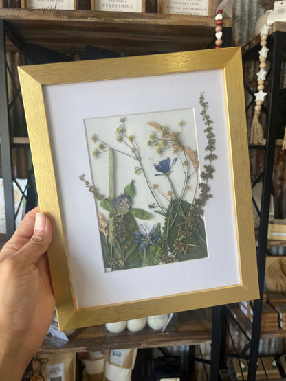 Framed Dried Flower Art