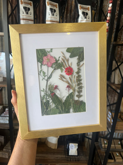 Framed Dried Flower Art