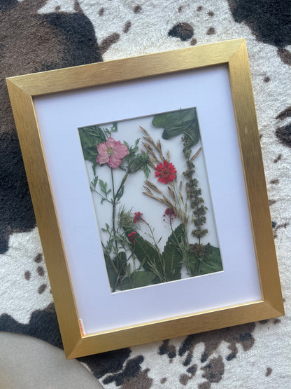 Framed Dried Flower Art