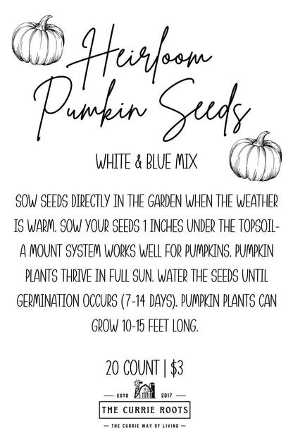 Heirloom Pumpkin Seeds