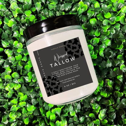 Whipped Tallow | Tallow Cream | Tallow for Body, Face & Hair | All Natural | Homemade | 8oz