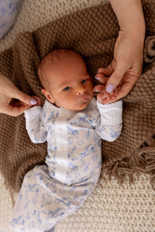Beau Blue Nursery Gown