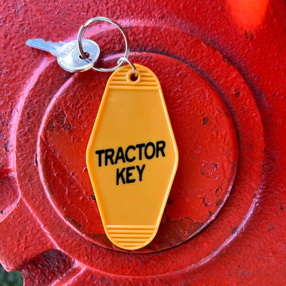 TRACTOR KEY - Gold Vintage Motel Keychains