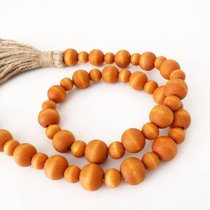 Wood Bead Garlands - Multiple color options alternate Lg/Sm