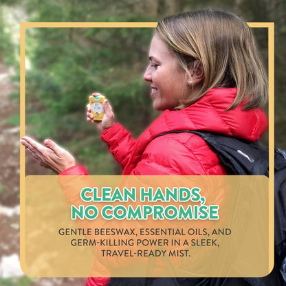 Bee Clean Organic Beeswax Hand Sanitizer - 12 pack